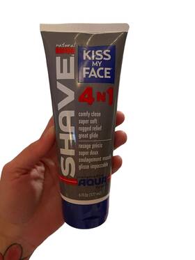 Kiss 028367842170 Brand New My Face Natural Man Men Shave Cream 4 In 1 Invigorating Aqua 6oz