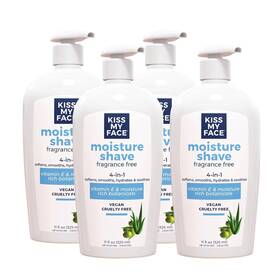 Kiss My Face 035046128548 Moisture Shave Cream Fragrance Free Shaving For Men And Wome