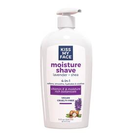 Kiss My Face Ppax1431220 Moisture Shave Lavender And Shea 11 Fl Oz Pack Of 1 Purple