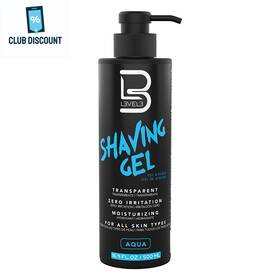 L3v3l3 445049390355 Level 3 Shaving Gel - Straight Razor Shave Non-irritating Refreshing Sme