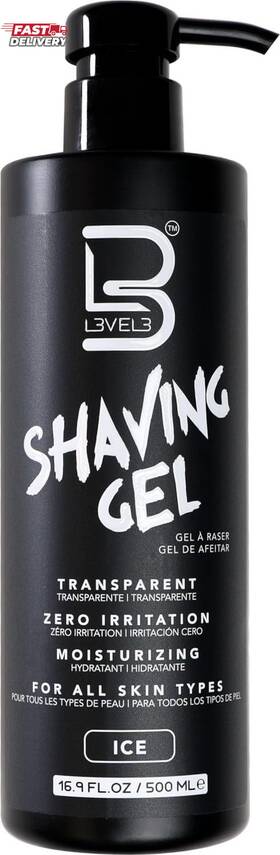 L3v3l3 726084916210 L3 Shaving Gel - Straight Razor Shave Non-irritating Refreshing Smell