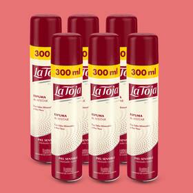 La Toja 410436249256 Sensitive Shaving Foam With Aloe And Mineral Salts 10.14 Fl Oz 6-pack