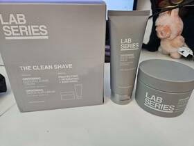 Lab Series 022548446768 Mens The Clean Shave Cream 6.4 Oz Razor Burn Balm 3.4oz Nib