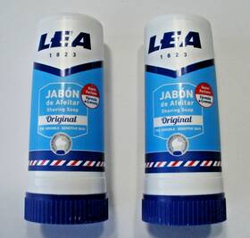 Lea 410737000143 2x Original Shave / Shaving Soap Stick - 50g Bonus Size