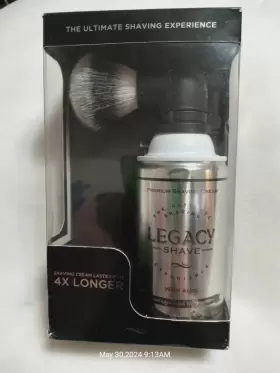 Legacy Shaving 860000647625 Shave Cream Kit Ultimate Experience Brush Lathering Tech Legacy Shaving 860000647625 Shave Cream Kit Ultimate Experience Brush Lathering Tech