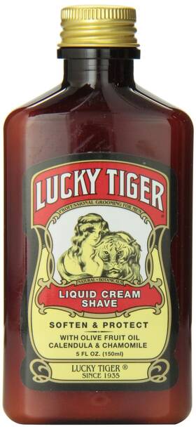Lucky Tiger 852113001203 Liquid Cream Shave 5 Oz