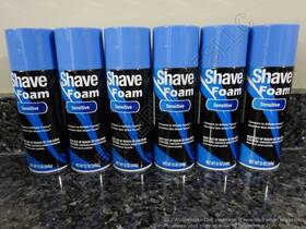 Luxury 6548 6 Men Sensitive Mens Shave Foam Foaming Lather 12 Oz. New