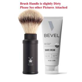 M Hle/bevel 8n5f Muhle Shaving Brush With Fiber Handle Dirty And Cream For Men