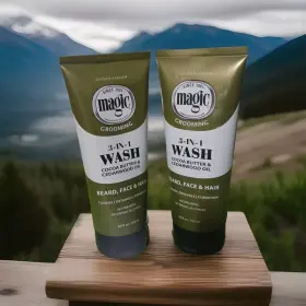 Magic 075285216347 2 Beard Wash 3 In 1 Cleanses And Conditions For Face Hair 6.8oz