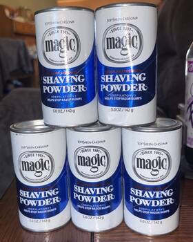 Magic 1993356 Shaving Powder 5 Oz Lot Of Regular Strength Helps Stop Razor Bumps