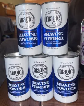1993356 Magic Shaving Powder 5 Oz Lot Of Regular Strength Helps Stop Razor Bumps