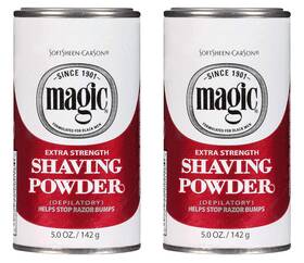 Magic 445006321361 Shaving Powder Red 5 Ounce Extra-strength 145ml 2 Pack