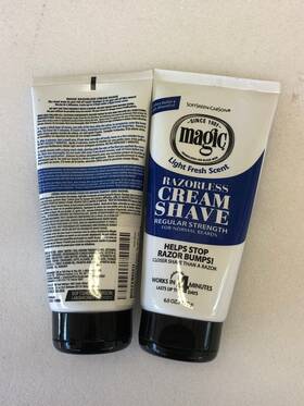 Magic Cos2802 2 Pack Razorless Cream Shave Light Fresh Scent 6 Oz