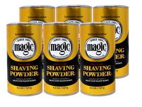 Magic Shave 00119 Softsheen-carson Fragrant Shaving Powder Stop Razor Bumps 4.5 Oz - 6 Pack