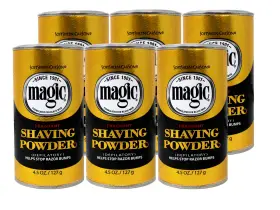 00119 Magic Shave Softsheen-carson Fragrant Shaving Powder Stop Razor Bumps 4.5 Oz - 6 Pack