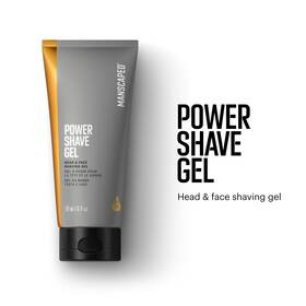 Manscaped 40-00262 Power Shave Gel Mens Soothing Head And Face Shaving 6 Fl Oz