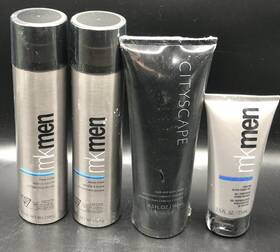 Mary Kay M5655 Lot 4 Mk Men Shave Foam Aftershave Gel Cityscape Bodywash New/sealed