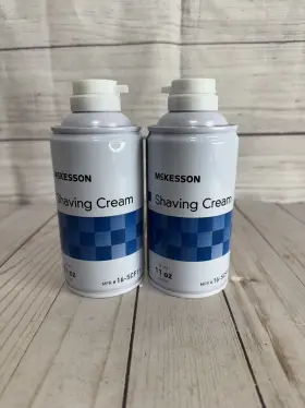 16-scf11 Mckesson Shaving Cream 11oz Aerosol Can 2 Count Wow Fast Shipping
