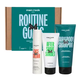 Men Rock 060796560480 Routine Goals Essential Grooming Kit By For - 3 Pc 3.4oz After Shave Sorb