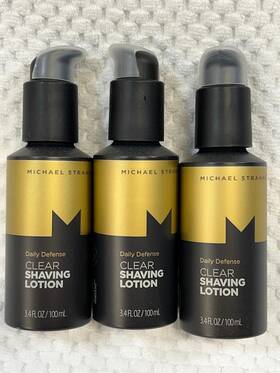 Mens Ff91e06a-02b Michael Strahan Daily Defense Clear Shaving Lotion 3.4 Oz Lot Of 3