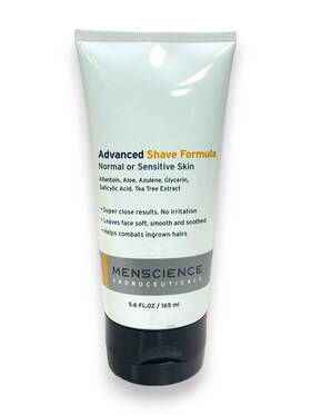 Menscience 185219000086 Advanced Shave Formula Normal Or Sensitive Skin 5.6fl.oz / 165ml