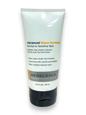 Menscience 185219000086 Advanced Shave Formula Normal Or Sensitive Skin 5.6fl.oz / 165ml