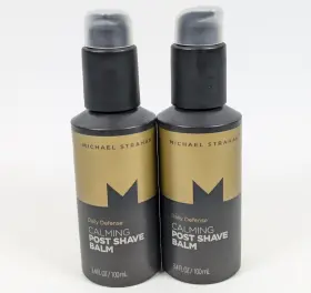 Michael Strahan 864564000025 Daily Defense Calming Post Shave Balm 2 Pack 3.4 Fl Oz Ea Bottle