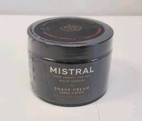 Mistral 751305026324 Pour Homme For Men Shave Cream Bourbon Vanilla 9 Oz 255 G New Sealed
