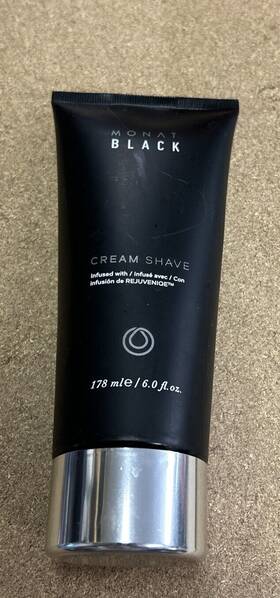 Monat 643526975171 Black Cream Shave Shaving Infused With Rejuveniqe 6 Oz New B3
