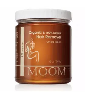 Moom 609728670672 Organic Flawless Hair Remover Waxing Refill With Tea Tree Oil And Lemon 12 Oz