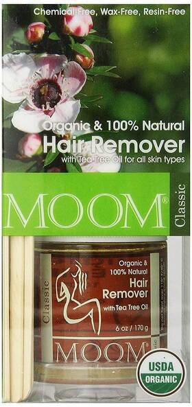 Moom Hg9099 Classic Organic Hair Removal Kit With Tea Tree Oil 100% Natural 6.0 Ounce