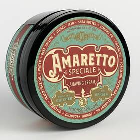 Moon Soaps 628586879003 Amaretto Speciale Luxury Tallow Shaving Soap With Almond And Dark Cherry Scen