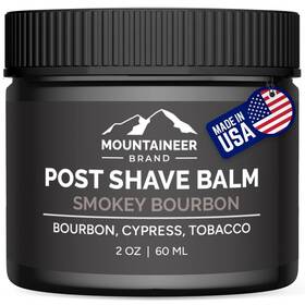 Mountaineer Brand 02postsb Natural Post Shave Balm With Smokey Bourbon Scent