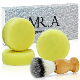Mr.a 755560879596 3pack Shaving Soap For Men Soaps Puck Sensitive Skin Unscented Sha