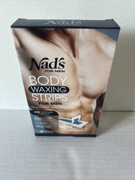 Nads 638995003494 Lot Of 4 For Men Body Waxing Strips 20 Count 80 Total