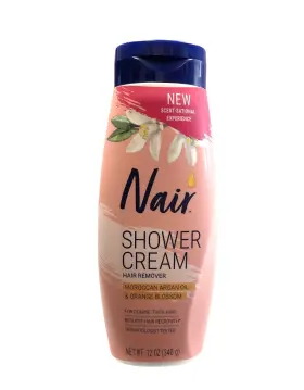 00302 Nair Shower Cream - 12 Oz 340 G Moroccan Argan Oil And Orange Blossom