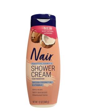 Nair 00303 Sensitive Coconut Oil Shower Cream - 12 Oz 340 G