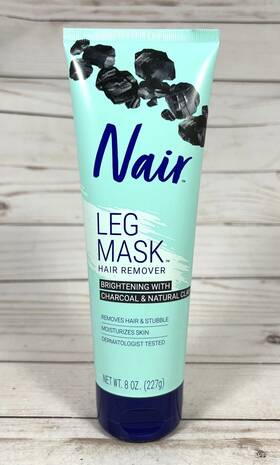 Nair 022600006527 Leg Mask Hair Remover Charcoal And Natural Clay 8oz