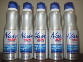 Nair 022600265009 Lot Of 5 Hair Remover Speed Cream For Men 5.4 Oz