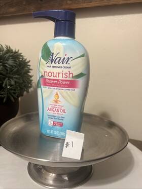 Nair 022600588566 Nourish Shower Power Max With Moroccan Argan Oil Cream For Legs And Body 13oz