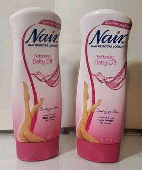 Nair Ch22319 2 Hair Remover Lotion With Softening Baby Oil 9 Oz
