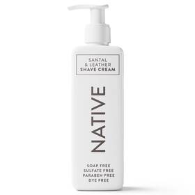 Native Natsc001 Shave Cream For Face And Body Santal Leather 7.6 Fl Oz