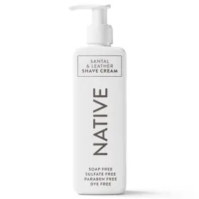 Natsc001 Native Shave Cream For Face And Body Santal Leather 7.6 Fl Oz