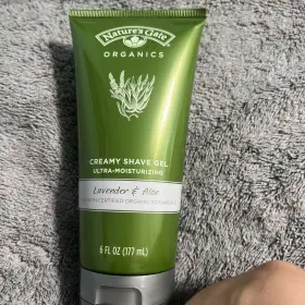 Nature S Gate Organics 078347750605 Creamy Shave Gel Lavender And Aloe Ultra Moisturizing 6oz