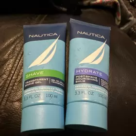 3281 Nautica Men S Shave Gel And Post Balm 3.3oz Hydrate Lot Of 2 3281 Nautica Men S Shave Gel And Post Balm 3.3oz Hydrate Lot Of 2