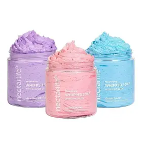 B0dkw8n5xh Nectar Bath Treats Life Whipped Soap Shave Butter With Almond Oil 5oz - 3 Scents