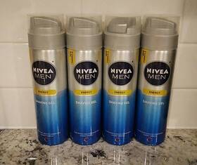 Nivea 00251 4. Pack Men Energy Vitamin Complex Healthy Looking Skin Shaving Gel 7oz