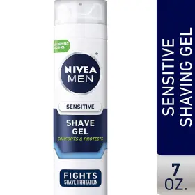 Nivea 191565255414 For Men Sensitive Shaving Gel V-e Chamomile Witch Hazel 7oz 4 Pack
