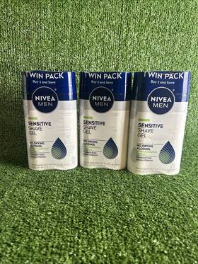 Nivea Men 072140000462 3 2 Pack Sensitive Shave Gel / Cool Deep Clean 7 Oz Each