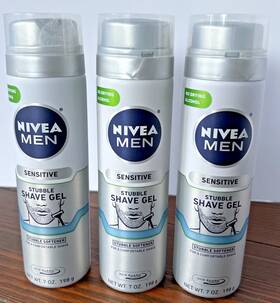 Nivea Men 072140025113 3 New Sensitive Stubble Softener Shave Gel Smooth And Comfortable 7 Oz